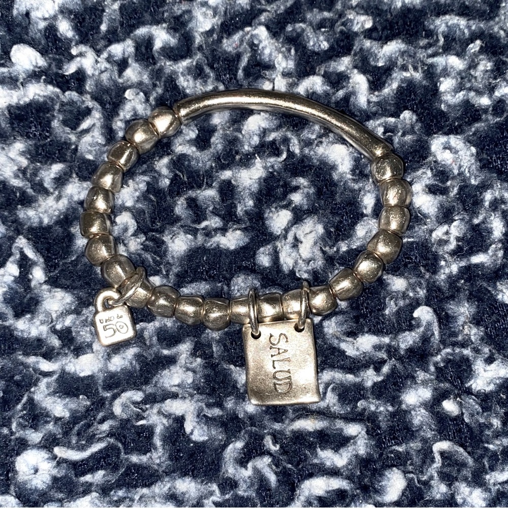 UNO de 50 silver bracelet